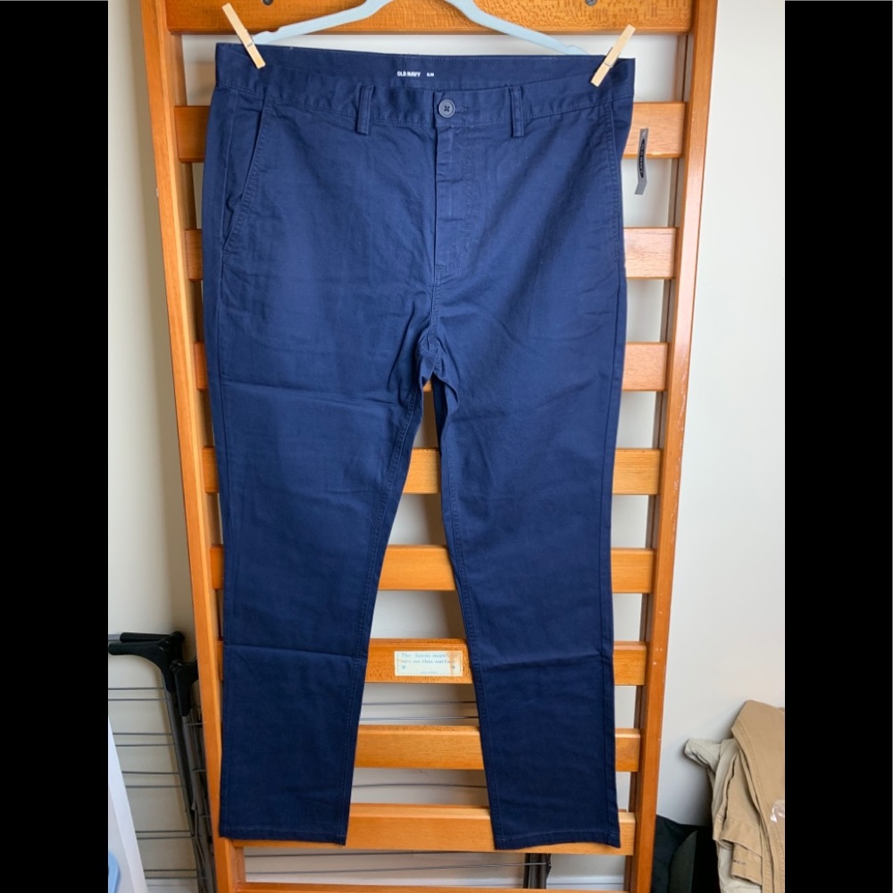 Old Navy Men's Slim Uniform Non-Stretch Chinos